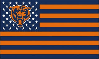 Chicago Bears Flag Patchwork Color the Star