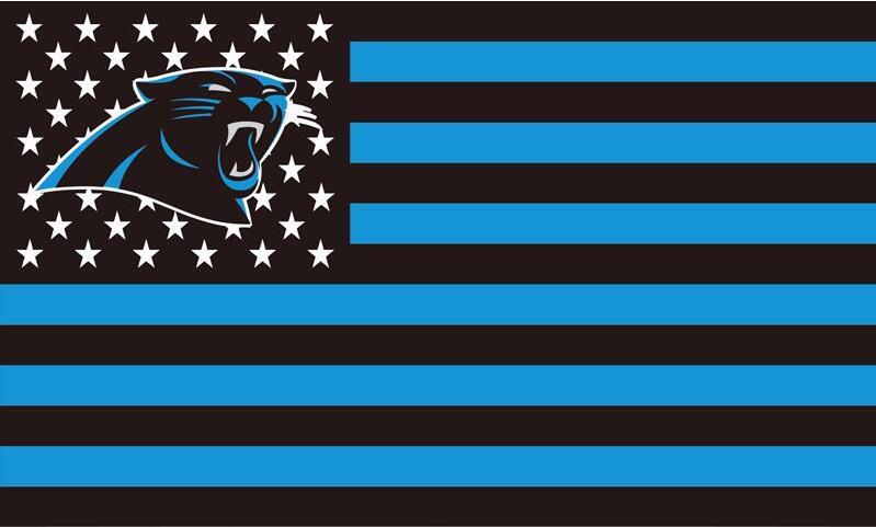 Big Carolina Panthers Flag with Star and Stripes 90x150 cm – Best Funny  Store