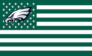 Big Philadelphia Eagles Flag Star and Stripes Line