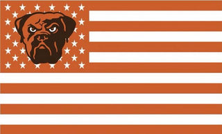 Fabulous Cleveland Browns Flag with Star and Stripes 90x150 cm