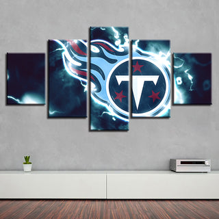 Home Decor 5 Pcs Tennessee Titans Canvas Painting Prints Wall Art Pictures