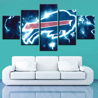 Prints Home Decor Wall Art 5 Pcs Buffalo Bills Canvas Painting Pictures Poster
